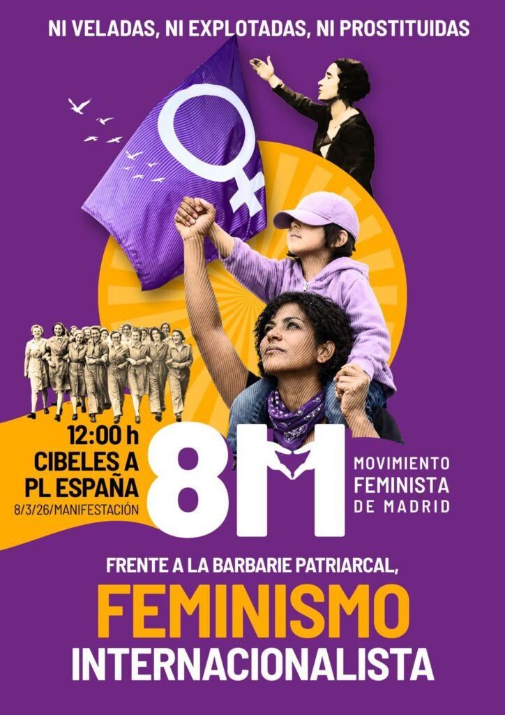 Cartel de la manifestación convocada por el Movimiento Feminista de Madrid