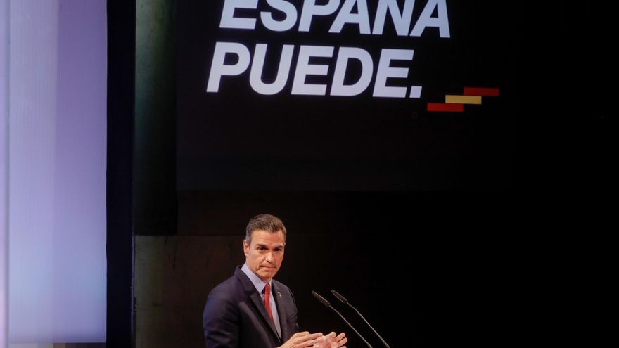 El presidente del Gobierno, Pedro Sánchez, ofrece una conferencia bajo el título 'España puede. Recuperación, Transformación, Resiliencia' que sintetiza el espíritu colectivo al que el presidente invita a la unidad de la sociedad civil y de las institucio