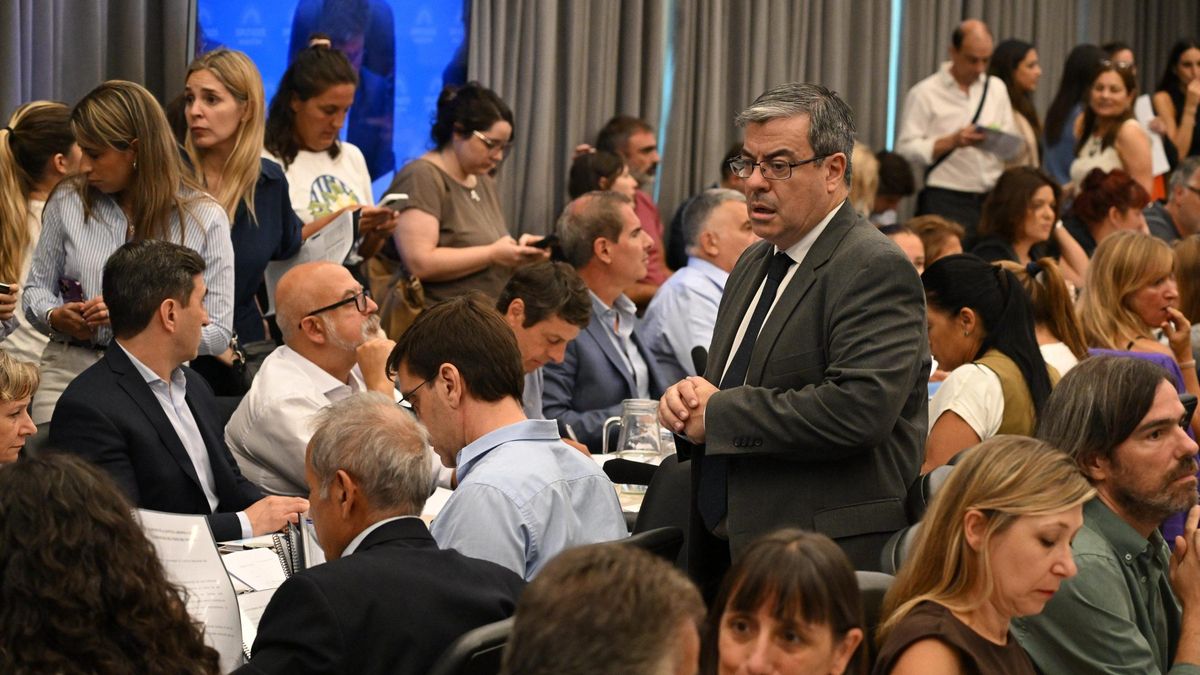 El presidente del bloque peronista, Germán Martínez