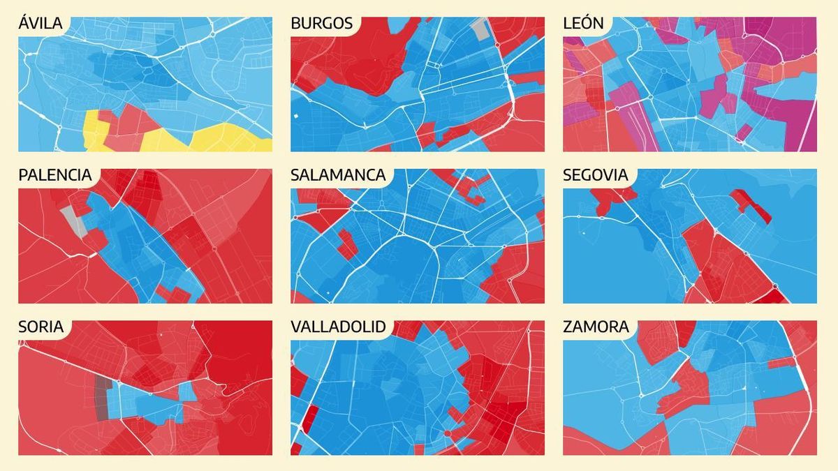 MAPA | ¿Qué han votado tus vecinos? Los resultados de las elecciones en Castilla y León 2026, calle a calle
