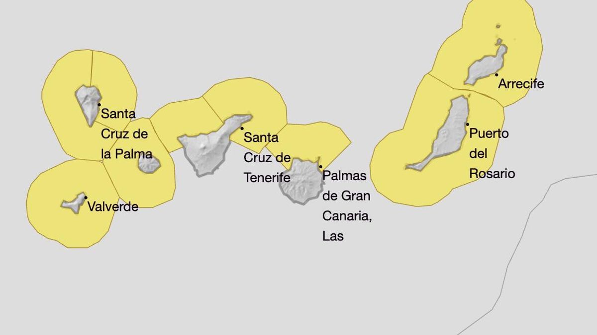 Llega un frente atlántico a Canarias: Aemet amplía los avisos para este fin de semana