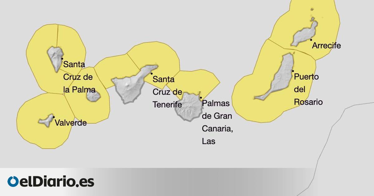 Llega un frente atlántico a Canarias: Aemet amplía los avisos para este fin de semana
