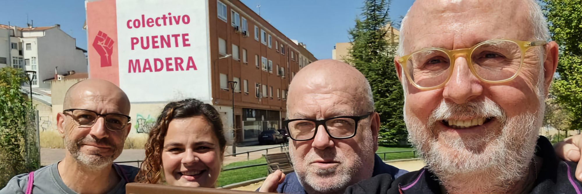 Integrantes del colectivo Puente Madera, de Albacete