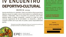 Cartel de una actividad organizada por Es Posible la Esperanza (EPE) este 2019.