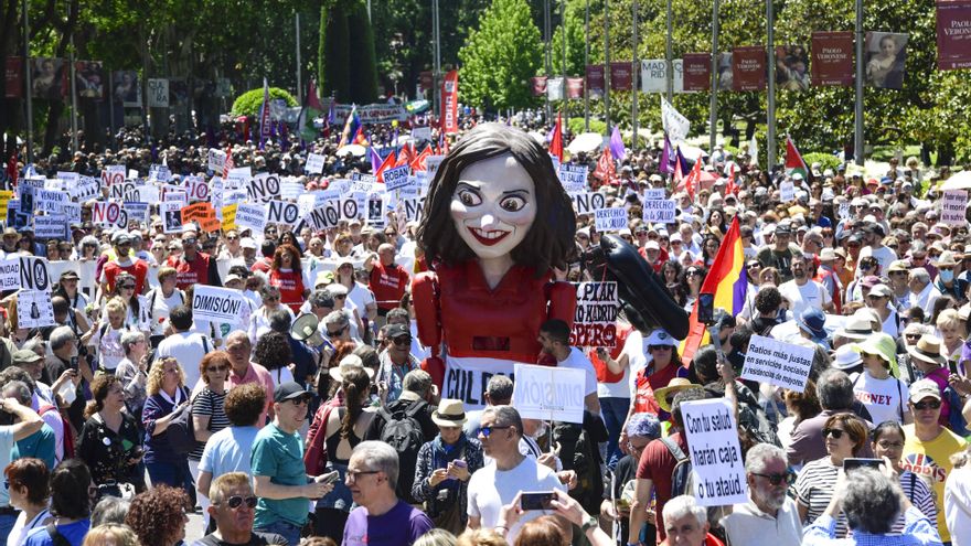 Miles de personas claman en Madrid por una sanidad más pública y con mayor presupuesto