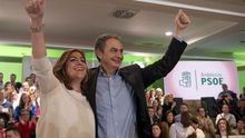 El expresidente del Gobierno José Luis Rodríguez Zapatero junto a Susana Díaz en una imagen de archivo.