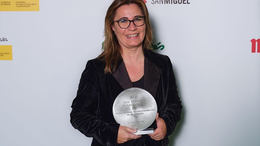 Cristina Díaz con el premio