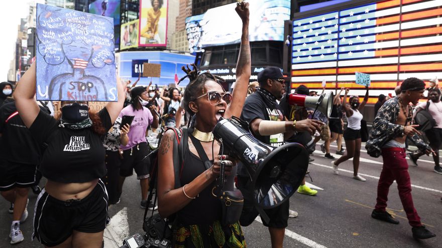 Protestas en Nueva York por nuevos disparos de policía contra afroamericano
