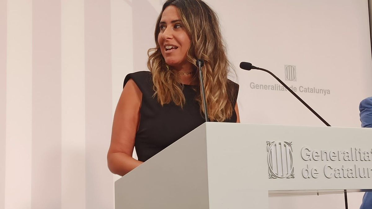 La portavoz del Govern, Patrícia Plaja, en rueda de prensa tras el Consell Executiu.