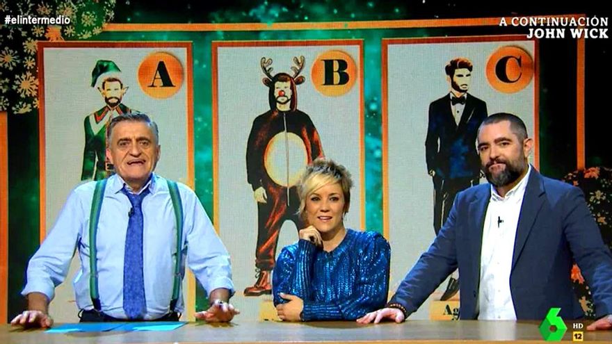 Cristina Pardo se moja y vota su look favorito para Dani Mateo en las Campanadas de laSexta: "Es el que da más juego"