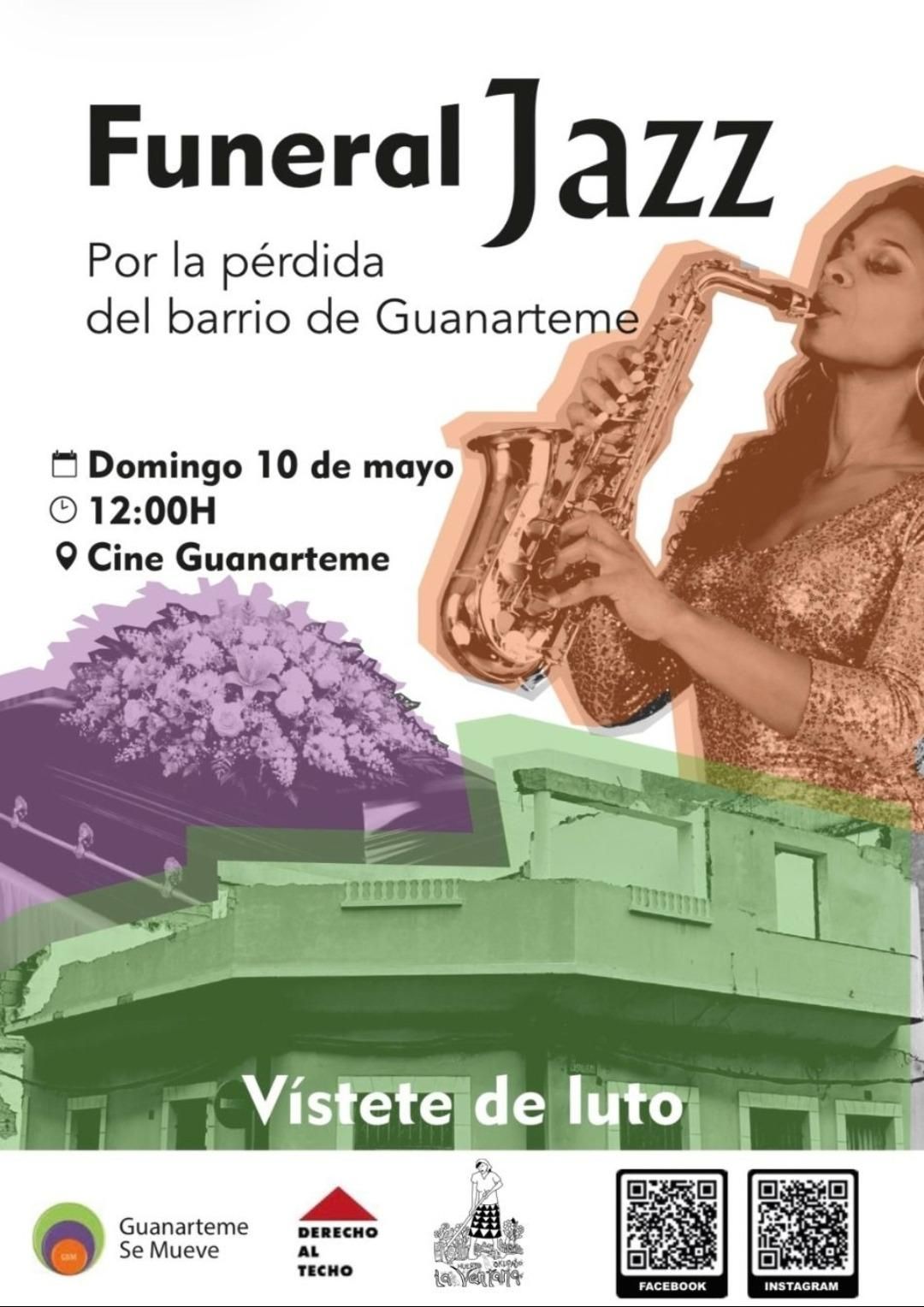 Cartel de la jornada reivindicativa "Funeral Jazz"