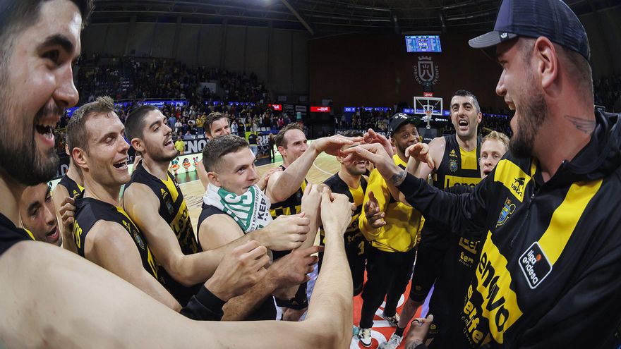 El Lenovo Tenerife, séptimo clasificado para la Copa del Rey de Málaga