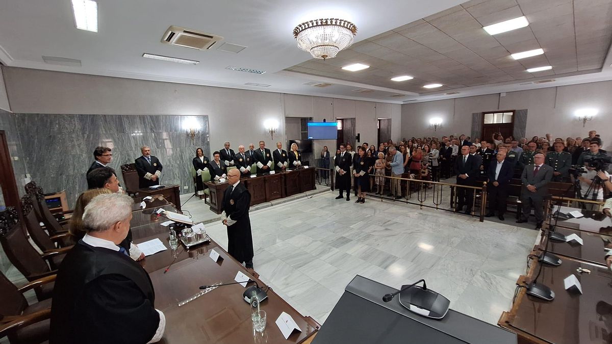 Miguel Ángel Parramón, toma posesión como nuevo presidente de la Audiencia Provincial de Las Palmas.