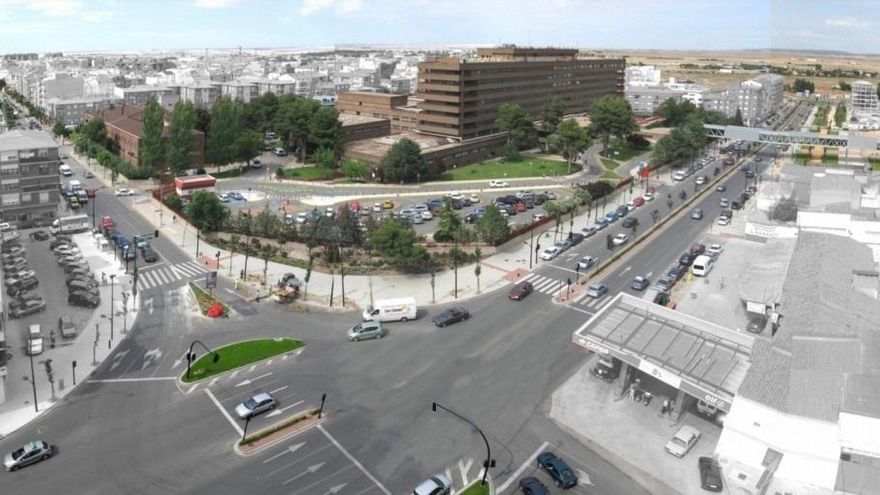 Aspecto del Hospital de Albacete con anterioridad a la obra