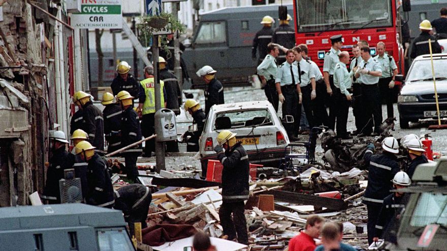Escena de 'Omagh' (2004), sobre el atentado del IRA auténtico en la localidad irlandesa.