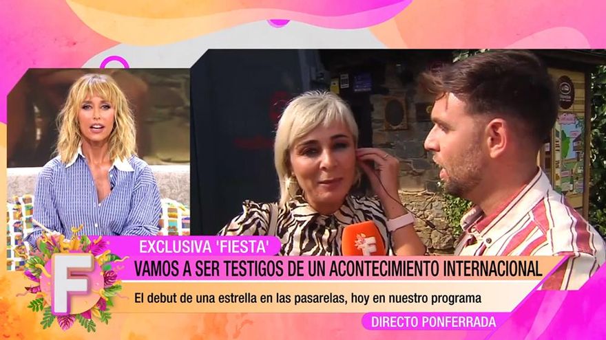 El "cabreo" de Emma García con Ana María Aldón en 'Fiesta' por prometer un "sorpresón" que luego no dio