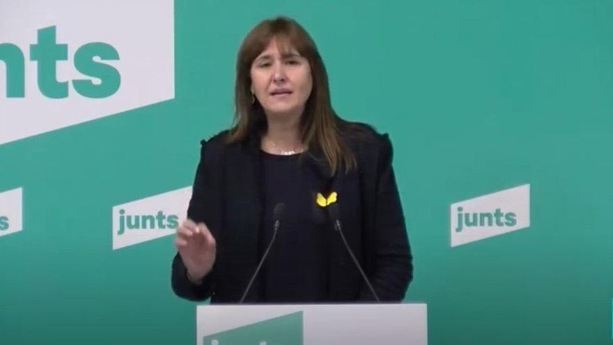 Laura Borràs, candidata a la presidencia de la Generalitat de Catalunya por Junts per Catalunya