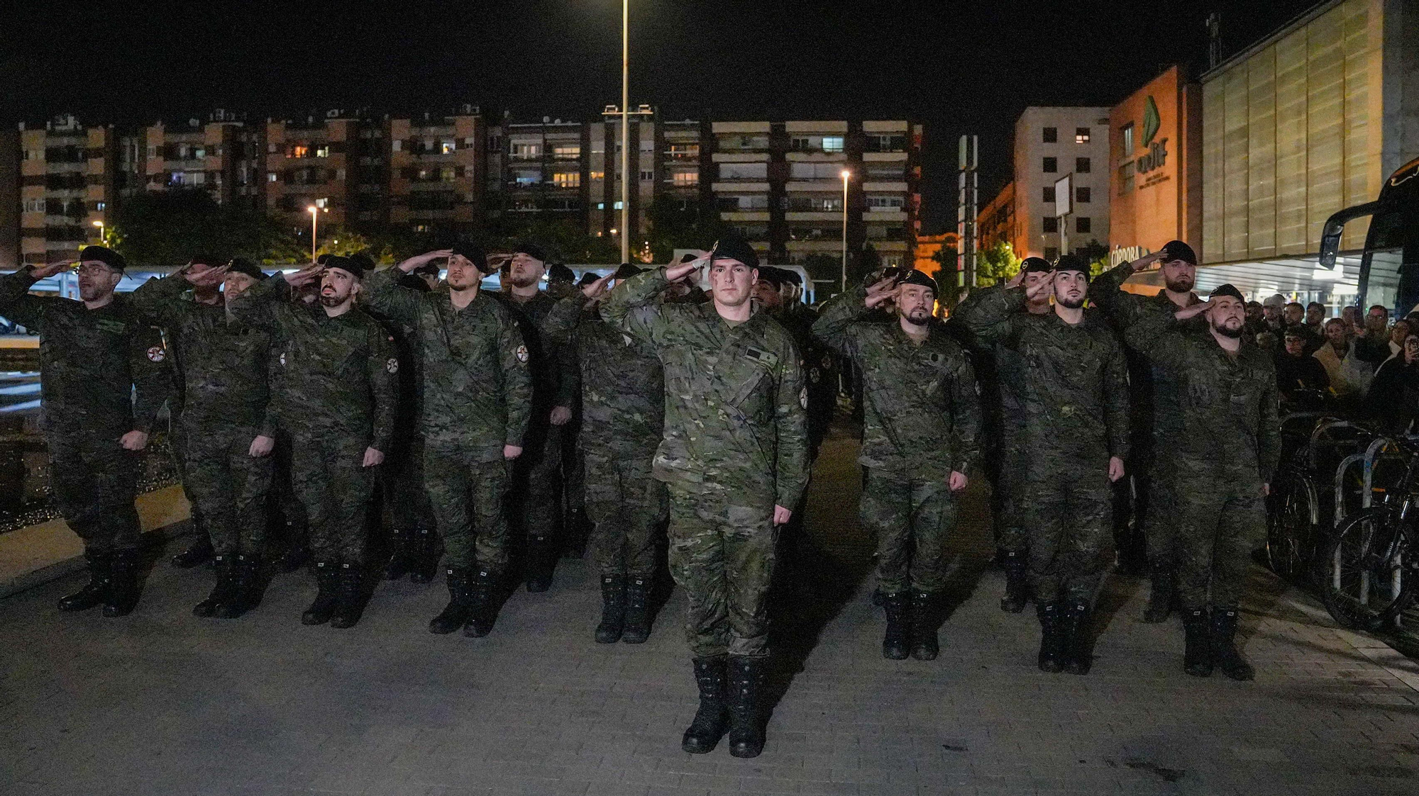 Llegada de la 1º rotación del contingente eFP XVII, con los componentes de la Brigada 'Guzmán el Bueno' X.