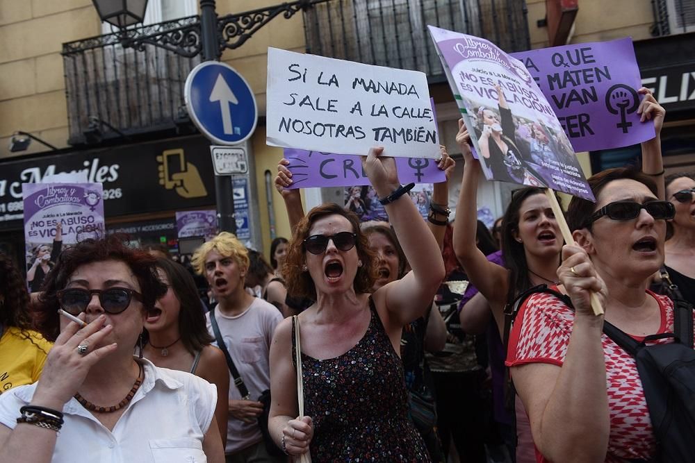 Manifestación en Madrid contra la puesta en libertad de la manada / Fernando Sánchez