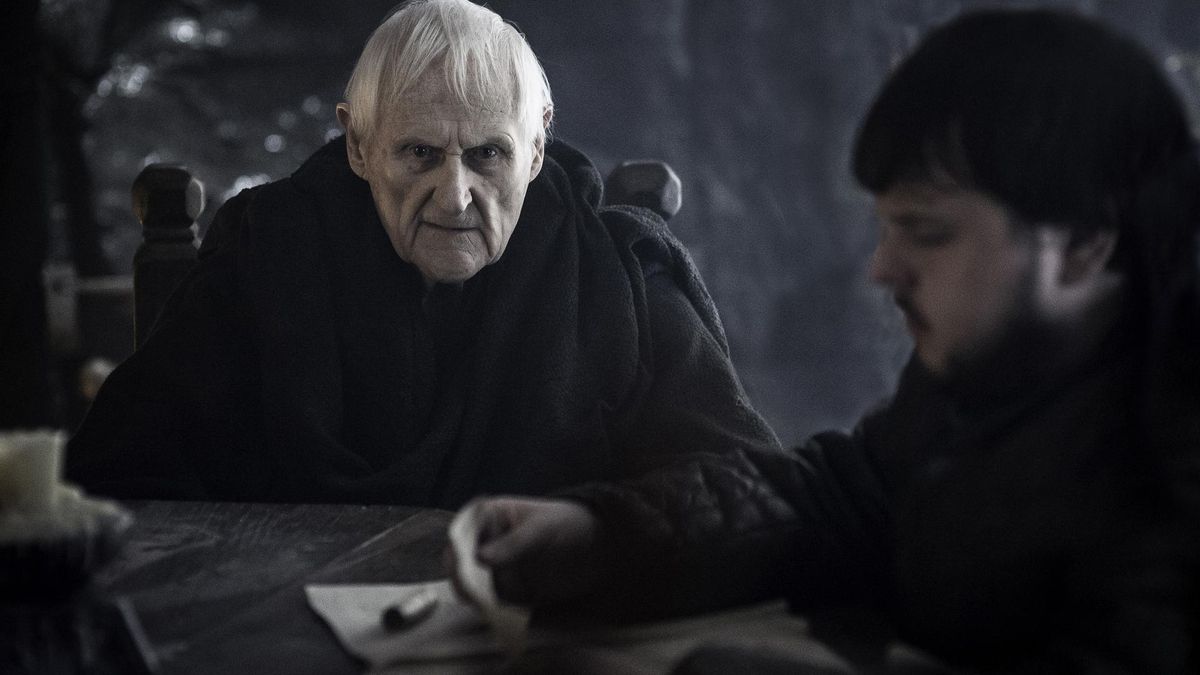 El maestre Aemon y Samwell Tarly en la temporada 5 de 'Juego de tronos'