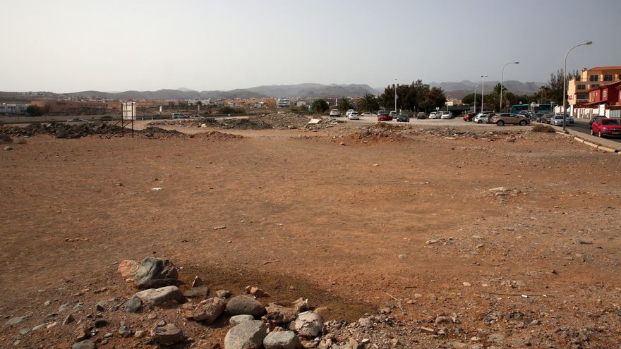 Terreno en El Hornillo, San Bartolomé de Tirajana, donde se iba a construir un parque comercial y 300 viviendas