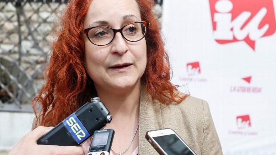 La candidata de IU a la Alcaldía de León, Carmen Franganillo. / Carlos S. Campillo / ICAL