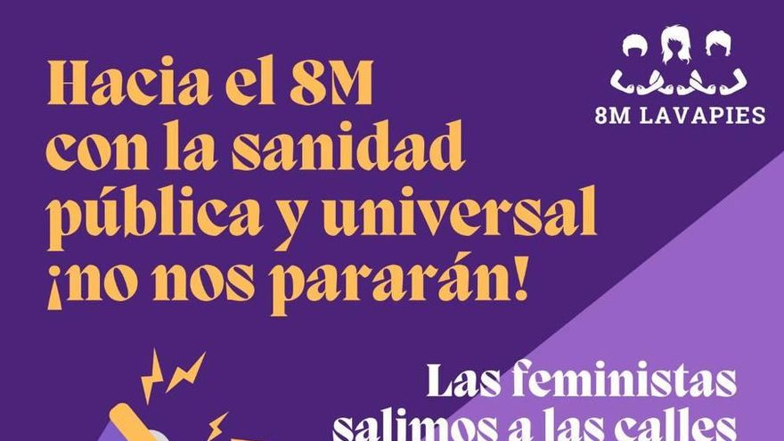 El Lavapiés morado, 8M con matices de barrio: pasacalles, performance, baile, deporte...
