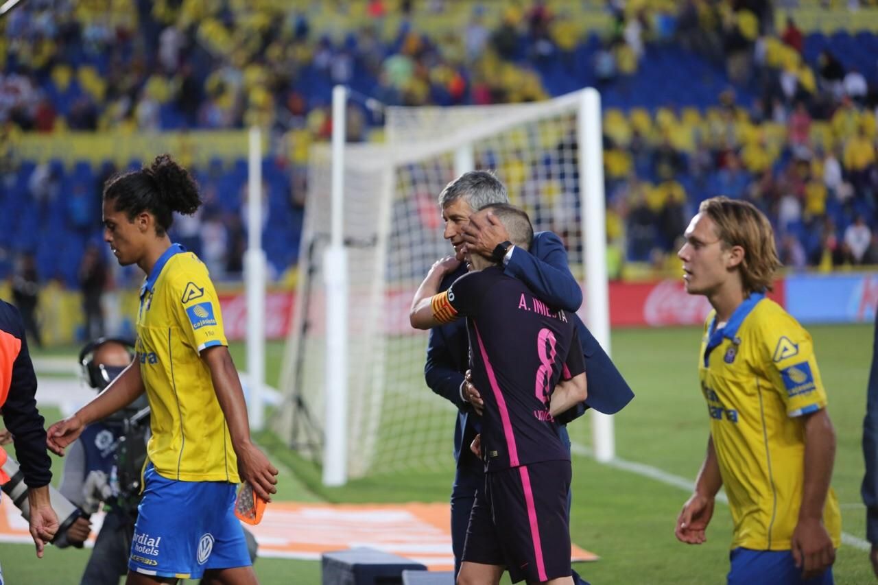 Partido entre la UD Las Palmas y FC Barcelona. Alejandro Ramos.