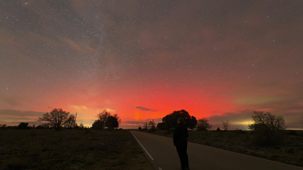 Auroras boreales en los cielos de Castilla-La Mancha: "Es un fenómeno extremadamente infrecuente"