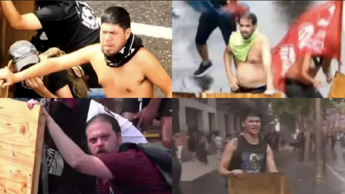 Algunas de las personas identificadas por el Gobierno en los disturbios del miércoles.