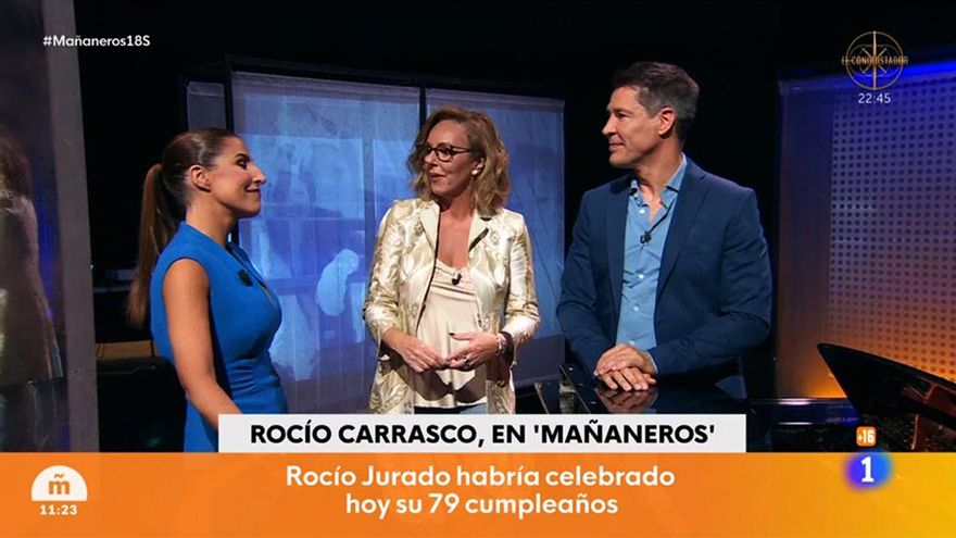 Rocío Carrasco aparece por sorpresa en 'Mañaneros' de TVE mientras sigue vetada en Mediaset