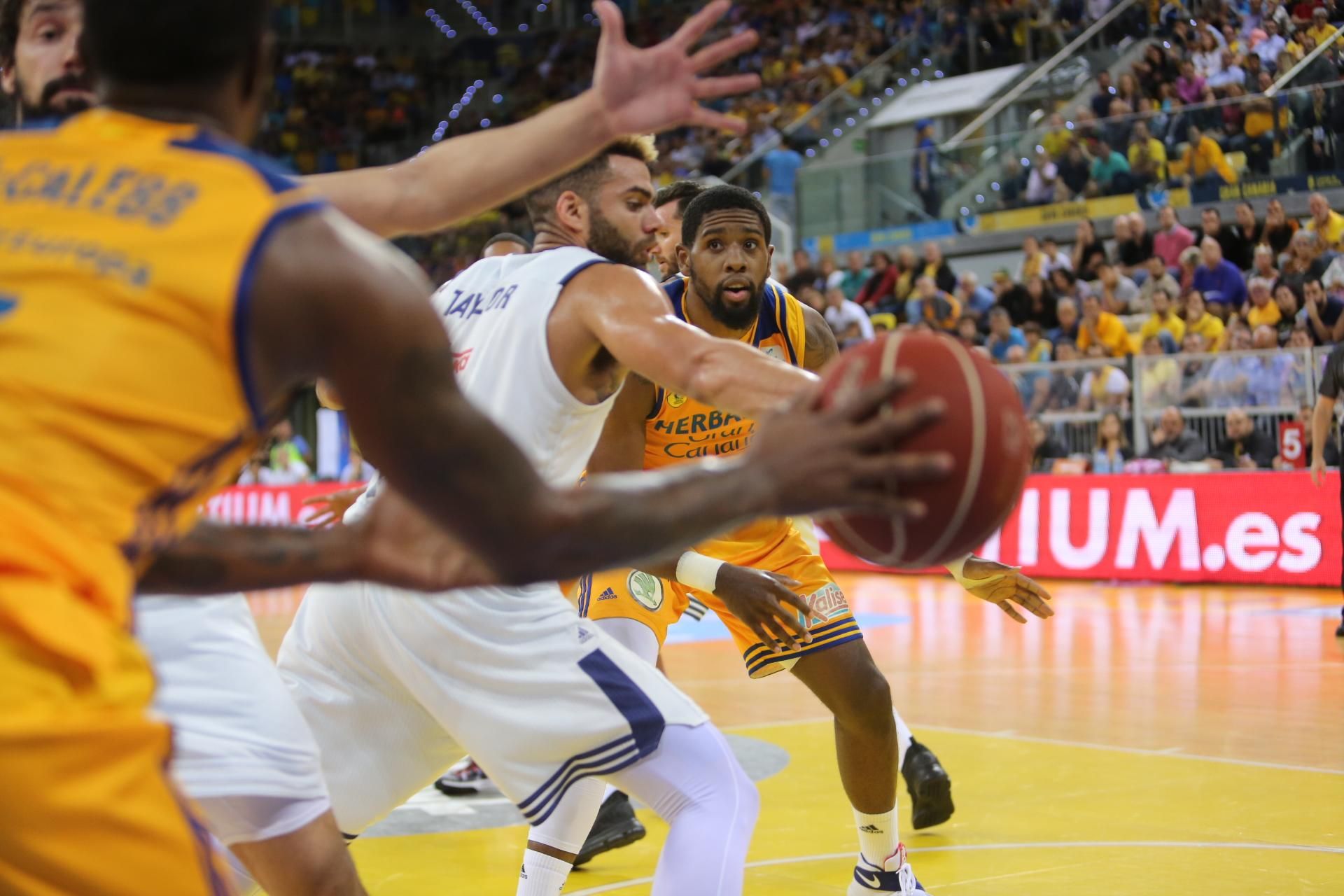 Imágenes del encuentro entre el Herbalife Gran Canaria y el Real Madrid. Alejandro Ramos.