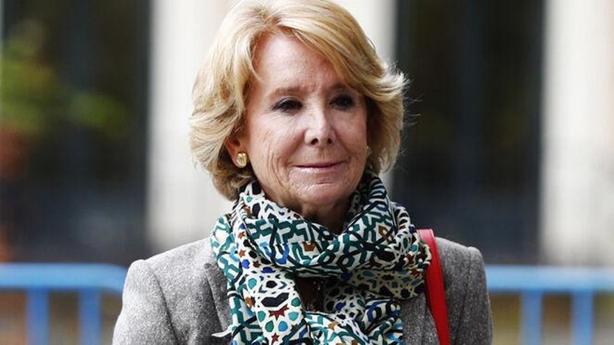Esperanza Aguirre: "Casado y Abascal tienen que unirse porque son dos patriotas"