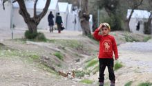 Lesbos, campo de refugiados.