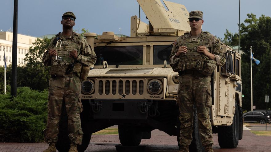 Más de 300 soldados adicionales patrullarán Washington a petición del Gobierno de Trump
