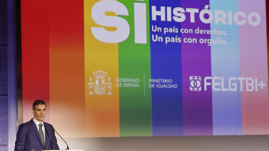 Sánchez: "No vamos a permitir que devuelvan a España al armario, al silencio y al miedo"