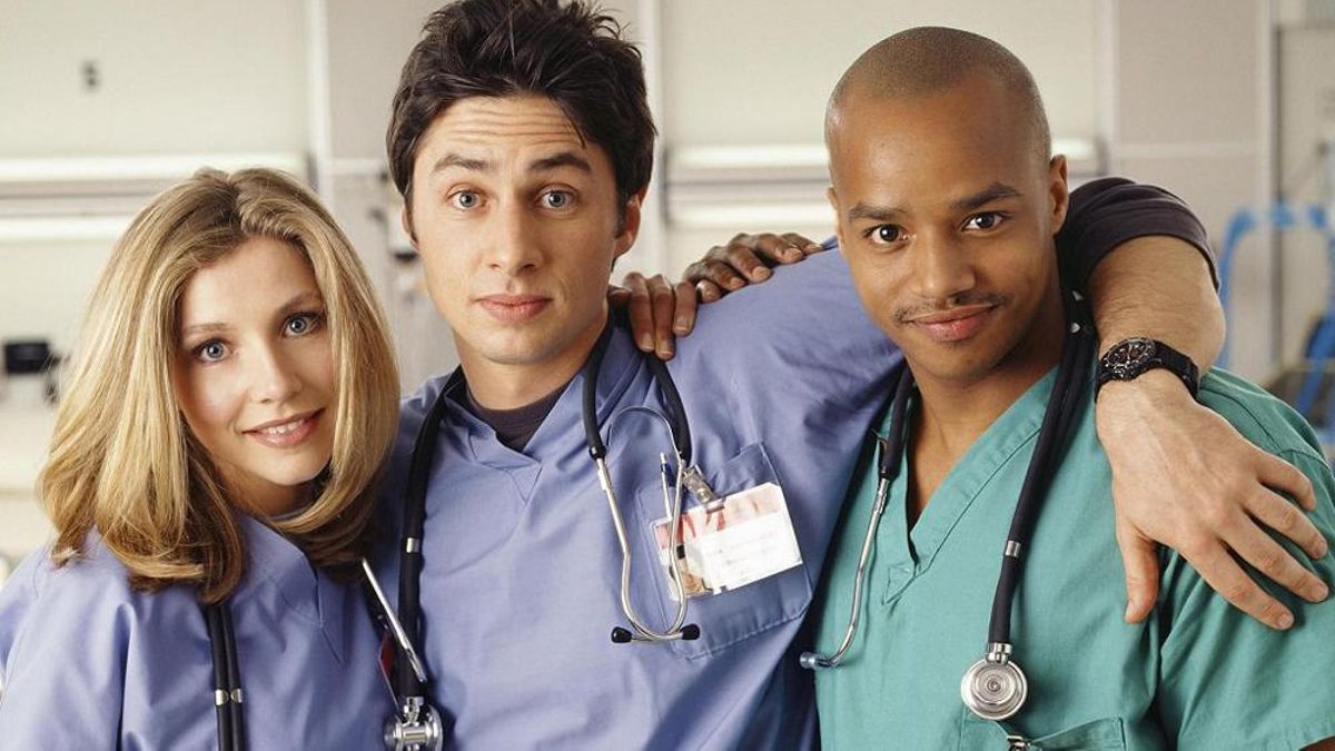 Imagen de los protagonistas de Scrubs