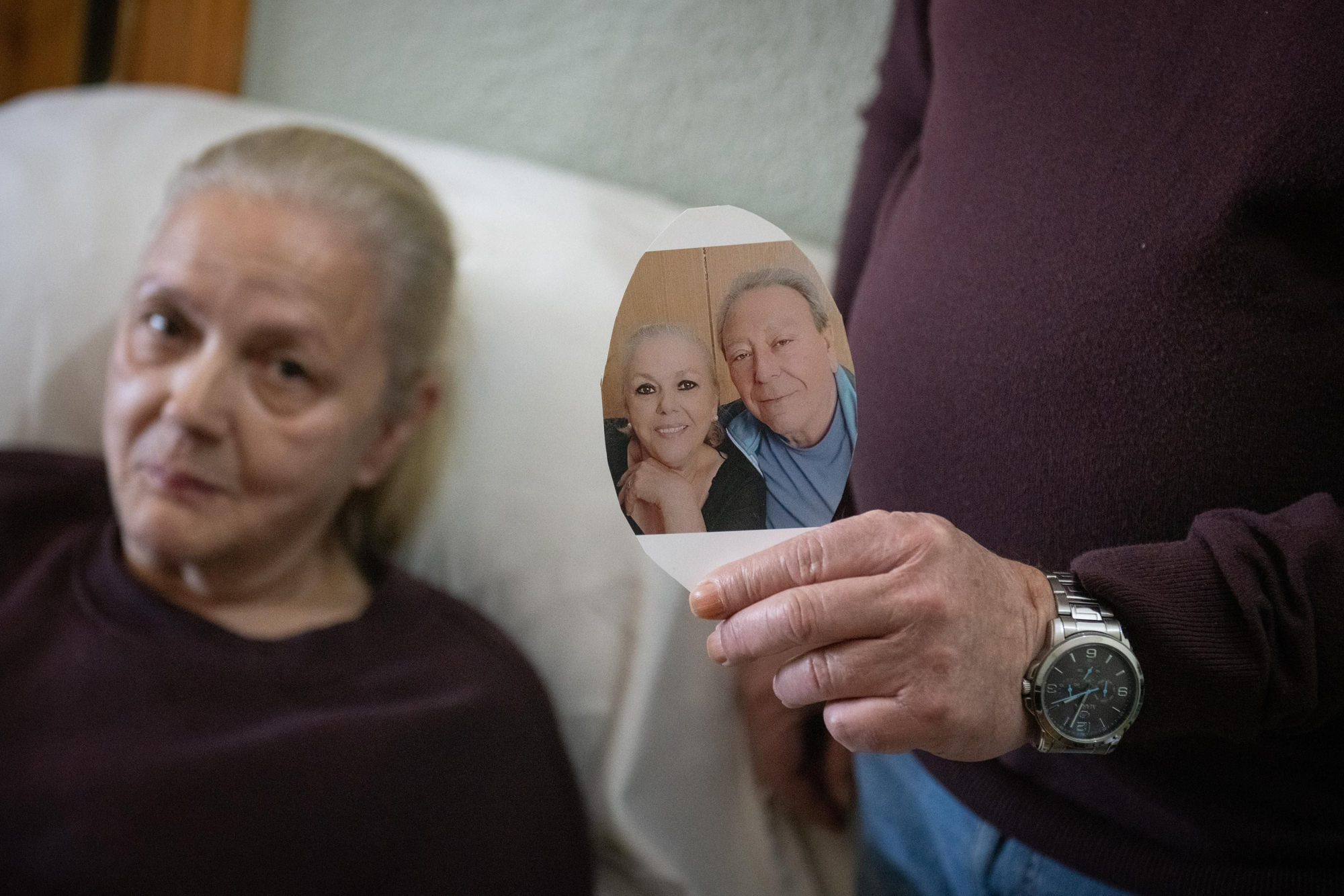 Mari Carmen, con una imagen previa a la intervención