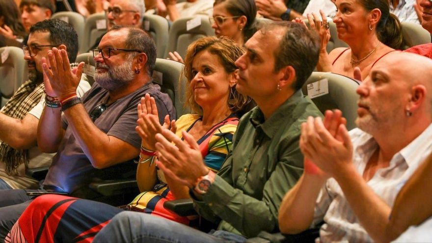 Archivo - Representantes de Movimiento Sumar e IU Andalucía en el acto de inicio del curso político de Por Andalucía celebrado en Sevilla el 20 de septiembre de 2025. (Foto de archivo).