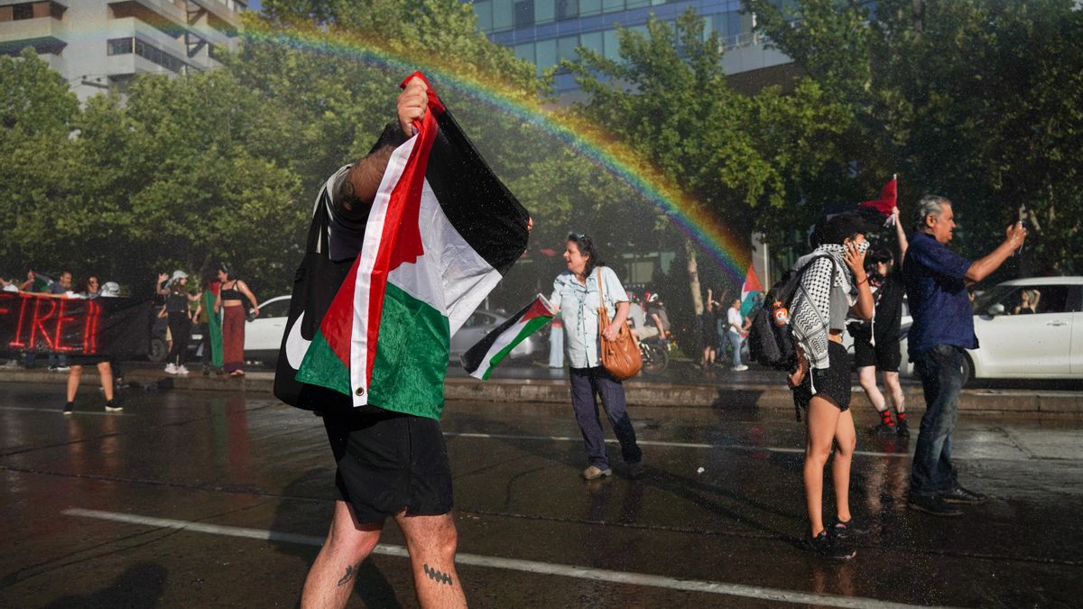 Manifestación Propalestina en Chile.