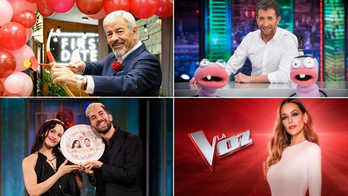 'First Dates', 'El hormiguero 3.0', 'La revuelta' y 'La voz Kids'