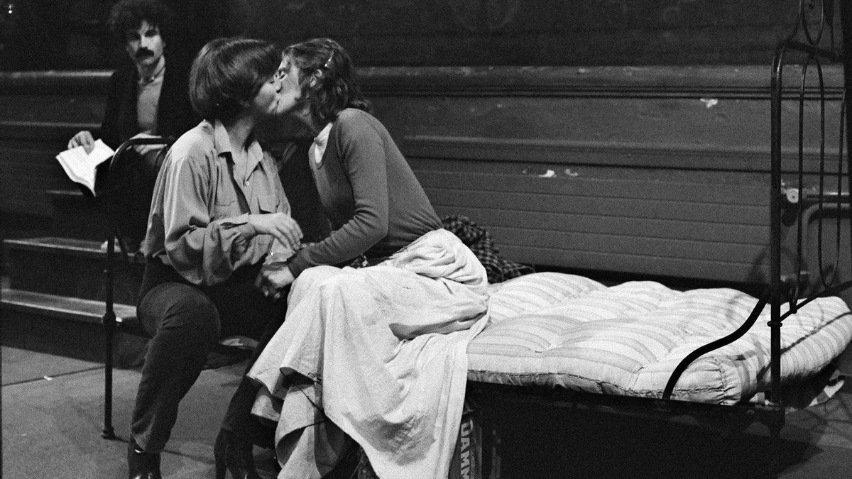 Anna Lizarán, Muntsa Alcañiz y Josep Ros Ribes, en el montaje original