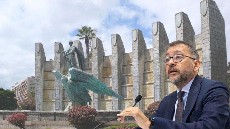 Bermúdez insiste en mantener el monumento a Franco y anuncia un nuevo recurso con dinero de los contribuyentes