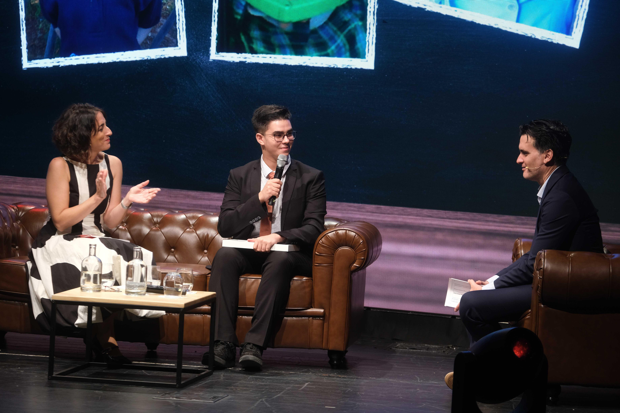 Tadeo Marín compartió su historia de superación con el público