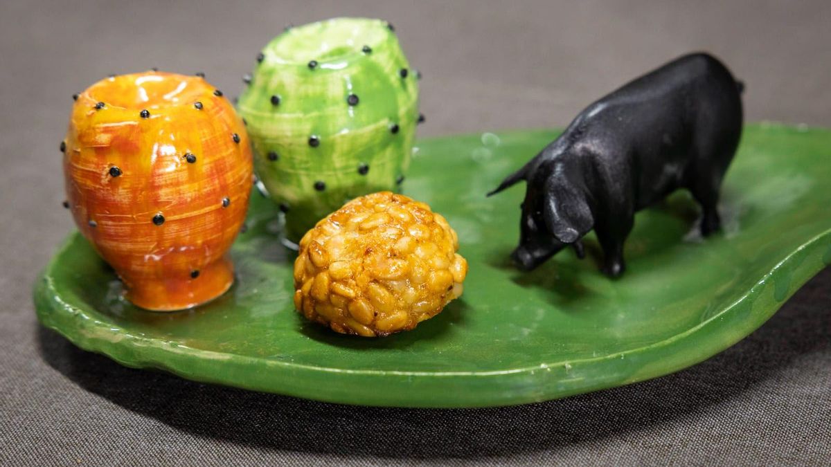 'Panallet de Sobrassada de Mallorca de Cerdo Negro', tapa presentada en Valladolid y ganadora de la categoría de Tapa Temática del concurso de TaPalma 2022.