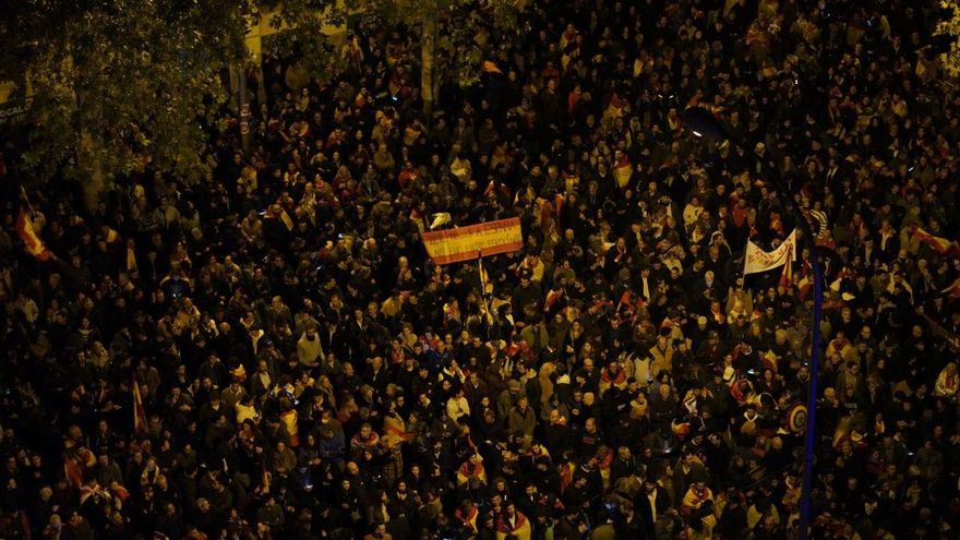 Manifestación en Ferraz el 9 de noviembre