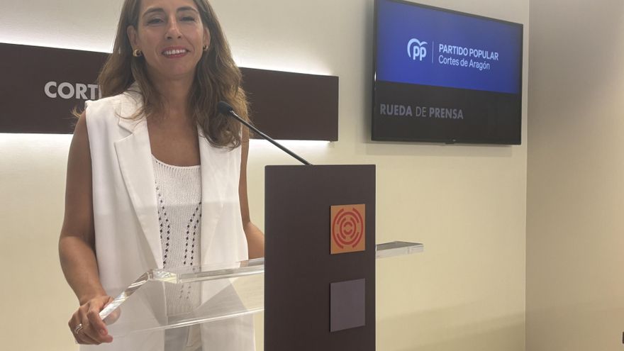 La portavoz adjunta del PP de las Cortes de Aragón, María Navarro.