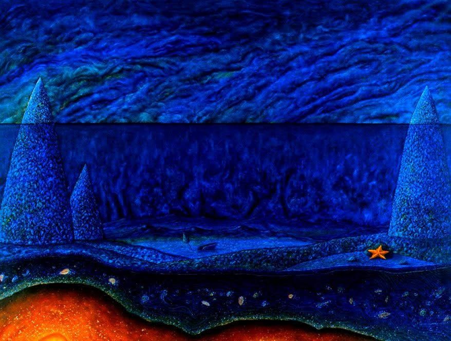 'Estrella a solas, óleo sobre lienzo, 130 x 97. Óscar Lorenzo,1997.