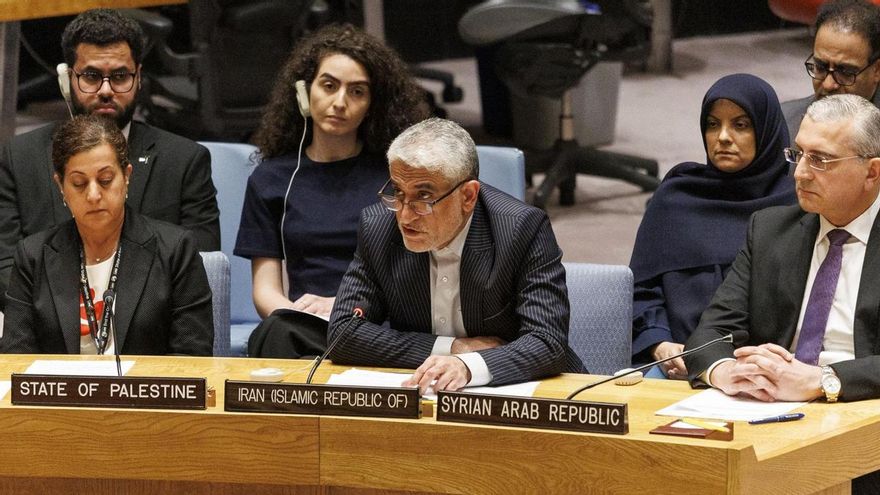 El representante de Irán ante las Naciones Unidas, Saeed Iravani.