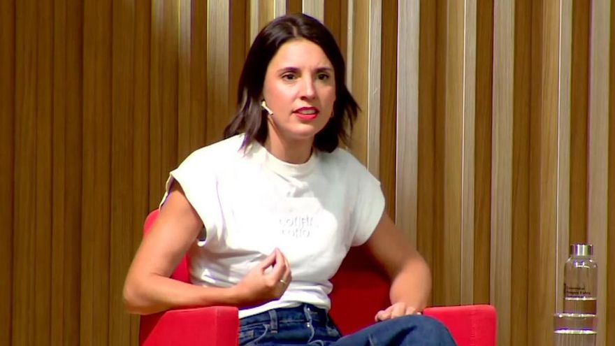 Irene Montero junto a Gabriel Rufián